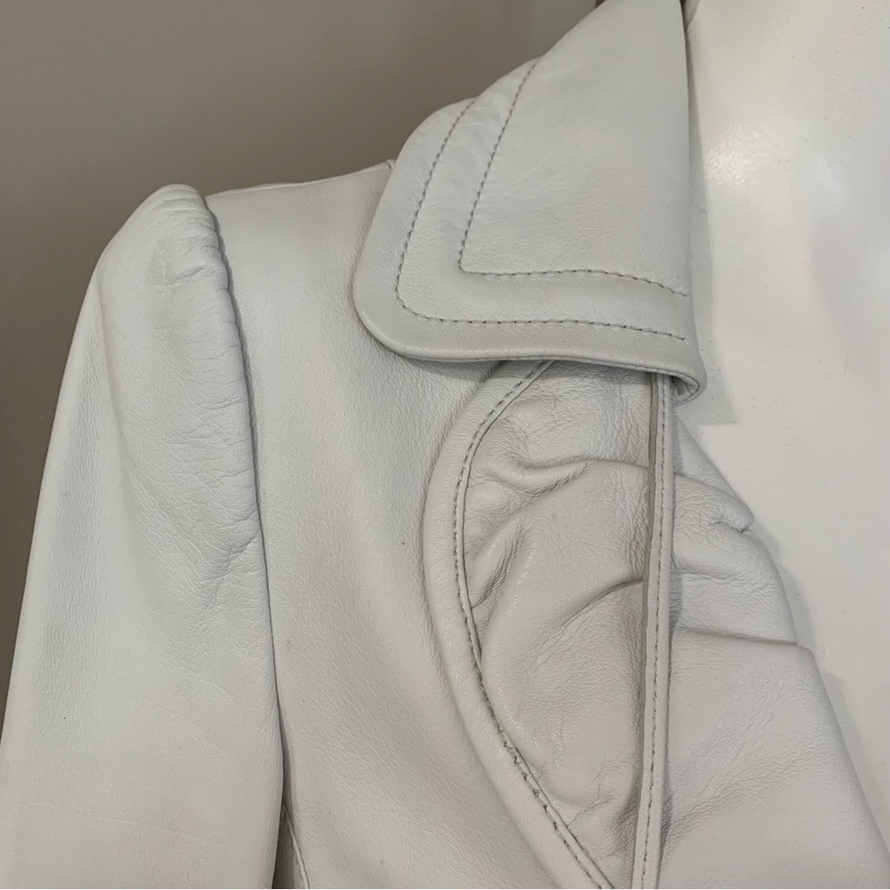 RUDSAK - White Leather Jacket - Picture 3 of 12